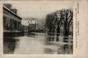 inondation 1910 Place de l'église