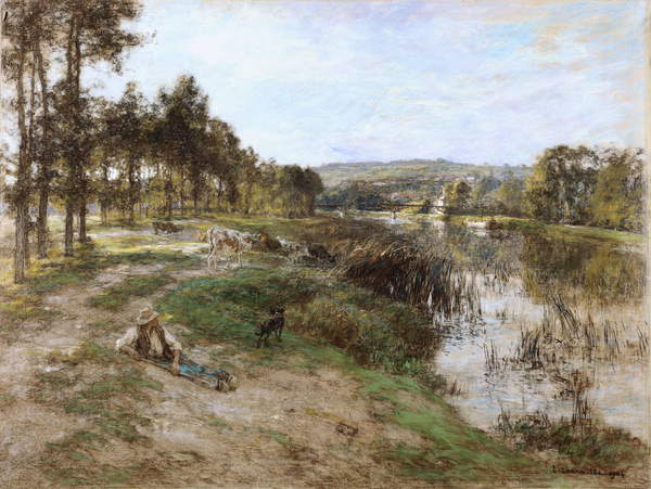 Sur les bords de la Marne, 1904 - Leon Augustin Lhermitte