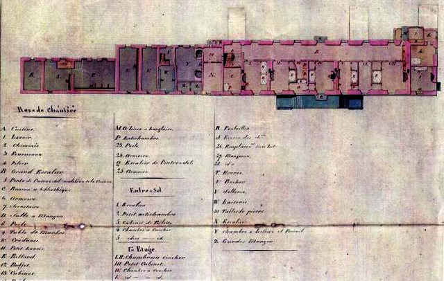 Plan du château de Saint-Séne