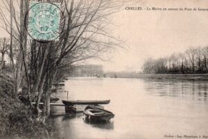 la Marne en Amont du pont de Gournay hiver 1905